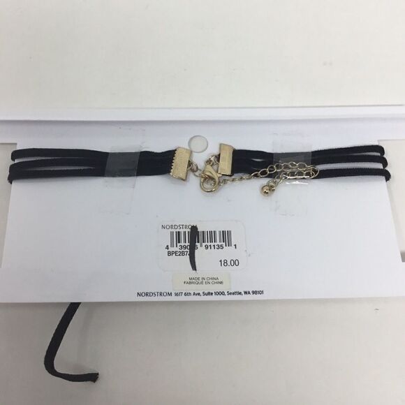 BP. Triple Layer Velvet Bow Choker (E2) - Picture 3 of 3